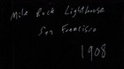 San Francisco Antique 1908 Mile Rock Lighthouse - Original Rare Photo