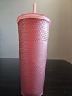 Pink Starbucks Venti  24oz  Studded Tumbler  2020 