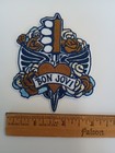 Bon Jovi Brown Heart And Dagger 3 5 X 2 5 Inch Iron On Patch