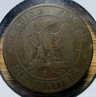 1854 France 10 Centimes - Actual Coin Shown - Free Shipping   Tracking Inf501