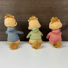 Ty Beanie Baby 2010 Alvin And The Chipmunks Plush Stuffed Toys 7  Excellent Cond
