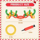 2-8 Players Christmas Inflatable Reindeer Antler Ring Toss Game Gifts For Xmas