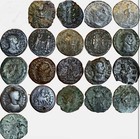 Roman Empire Radiate Lot Of Ten Ae And Fouree Silver Coins