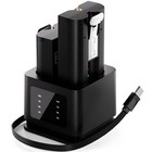 2-pack 6040mah Replacement Batteries   Charger For Ring Doorbell   Cameras