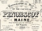 1859 Map Of Penobscot County Maine 