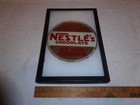 Vintage Antique Original  nestle s Chocolate At Our Fountain  7  Glass Soda Sign