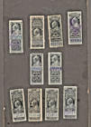 Old Canada Revenue Stamps  1800 s  Queen Victoria  Join Pair  666  Red Controls