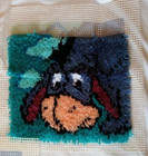 Caron Latch Hook Rug Kit   Disney Eeyore   13   x13      2 Kits Combined   Started
