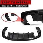For Chevrolet Camaro 2016-24 Ls Lt1 Lt Ss Coupe Convertible Rear Diffuser