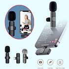 Wireless Lavalier Microphone For Iphone Android Video Recording Vlog Live Stream
