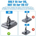For Dyson V6 21 6v Dc58 Dc59 Dc61 Absolute Handheld Cleaner 5 5ah Battery