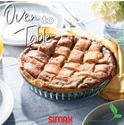 Simax Glass Pie Pan 11 Inch Round Borosilicate Fluted