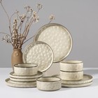 Dinnerware Sets  12-piece Plates And Bowls Set  Stoneware Dish Set For 4  Cer   