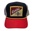 Coors Beer Logo Beer Snapback Cap Hat With A Grey Mesh Back Brand New Official