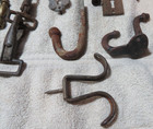 3 Lbs  Antique Rusty Iron Hardware Steampunk Industrial Metal Hooks Craft Parts