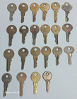 22 Vintage Keys Various Lock Co  Eagle Master Taylor Chicago Curtis Hong Kong   