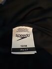 Speedo Pro Lt Womens Athletic Swim Suit  Black  Sz  12 38