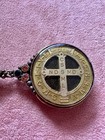 Virgins Saints   Angels San Benito 2 Piece Belt Buckle Vtg