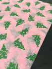 Pink Christmas Design Tissue Paper Sheet Choose Size   Package Amount