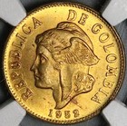1952-b Ngc Ms 65 Colombia 2 Centavos Bogota Mint State Coin Pop 3 0  24070601c 
