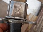 Ww2 Us M-1 Garand M-42  A f h  Bayonet 10 Inch W Scabbard Black Handle Us Marked