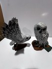 These Items Are Vintage Hand-carved And Hand-painted Wooden Snowy Owl Figurines 