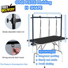 H-shape Dog Grooming Arm Pet Supplies Grooming Table Arm With 3 Noose And Clamp