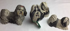 Lot Of 3 Shih Tzu Dog Collectible Figurines Sandicast  Castagna  Country Artists