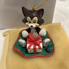 Rare Vtg Groiler Disney Figaro Collectible Christmas Tree Ornament Black Cat