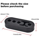 4pcs Exhaust Hanger Rubber Adjustable Insulator Bushing Mount 4 Holes Universal 