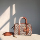 Coach C8529 Bag Ruby Satchel 25 Signature Textile Jacquard With Charm Nwt