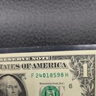  2017  1 Dollar Bill Federal Reserve Note Serial Number Inking Error