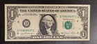 1981 One Dollar Federal Reserve Note  1 - Green Ink Smear Error  92314