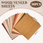 Juexica 30 Pcs 12 x12  Wood Veneer Sheets - Multi Color