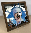 Scorpions - Blackout Ultra Rare Vintage 1980 s 13x13 Framed Rock Band Mirror