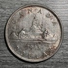 Canada 1 Dollar 1935 Silver Coin George V Silver Jubilee Xf-au
