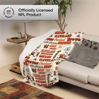 Foco Nfl Unisex-adult Nfl Team Logo Retro Sherpa Fleece Plush Throw Blanket -   