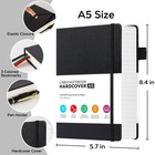 Hardcover Lined Notebook Journal For Writing  320 Pages Leather Thick College   