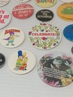 29 Vintage Button Pins Mix Sarcastic Simpsons Smokey Bear Hamms Beer Smiley C94