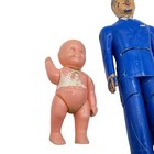 Lot Of 2 Vintage Renwal Babies No 8   Father No  44 Dollhouse Dolls Paint Wear