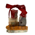 Yankee Candle Holiday Gnome Sleigh Votive Holder Gift Set With 2 Votives Gift