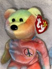 Ty Beanie Baby Peac Bears 1996 Pride Lgbtq  Rainbow Love Tags W error               