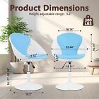 Clatina Adjustable Height 360   Swivel Waiting Chairs  Egg-shaped Chair set Of 2