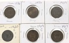   Lot Of 13    Newfoundland  Lg One Cent   1872 H-1936 Various Years   t289
