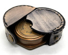 Antique Vintage Brass Pocket Calendar Compass Brass Nautical Marine Compass Gift