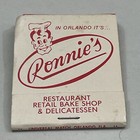 Vintage Matchbook Cover  Ronnie   s  Restaurant Bake Shop  Orlando  Florida  Gmg