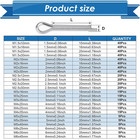 520pcs Cotter Pin Assortment Kit - 304 Stainless Steel 24 Sizes Small Cotter Pin