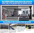 16x7    Sliding Garage Screen heavy Duty 265g m   Mesh magnetic Track 2 Car Garage