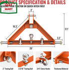 3 Point Trailer Hitch Receiver Quick Hitch Compatible For Category 1 Tractors  3