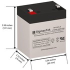  16-pack  Apc Rbc140 Ups Battery Replacement Set Of 16 - 12v 5 5ah By Sigmastek